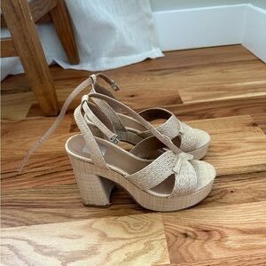 DV by Dolce Vita Tan Platform Heels